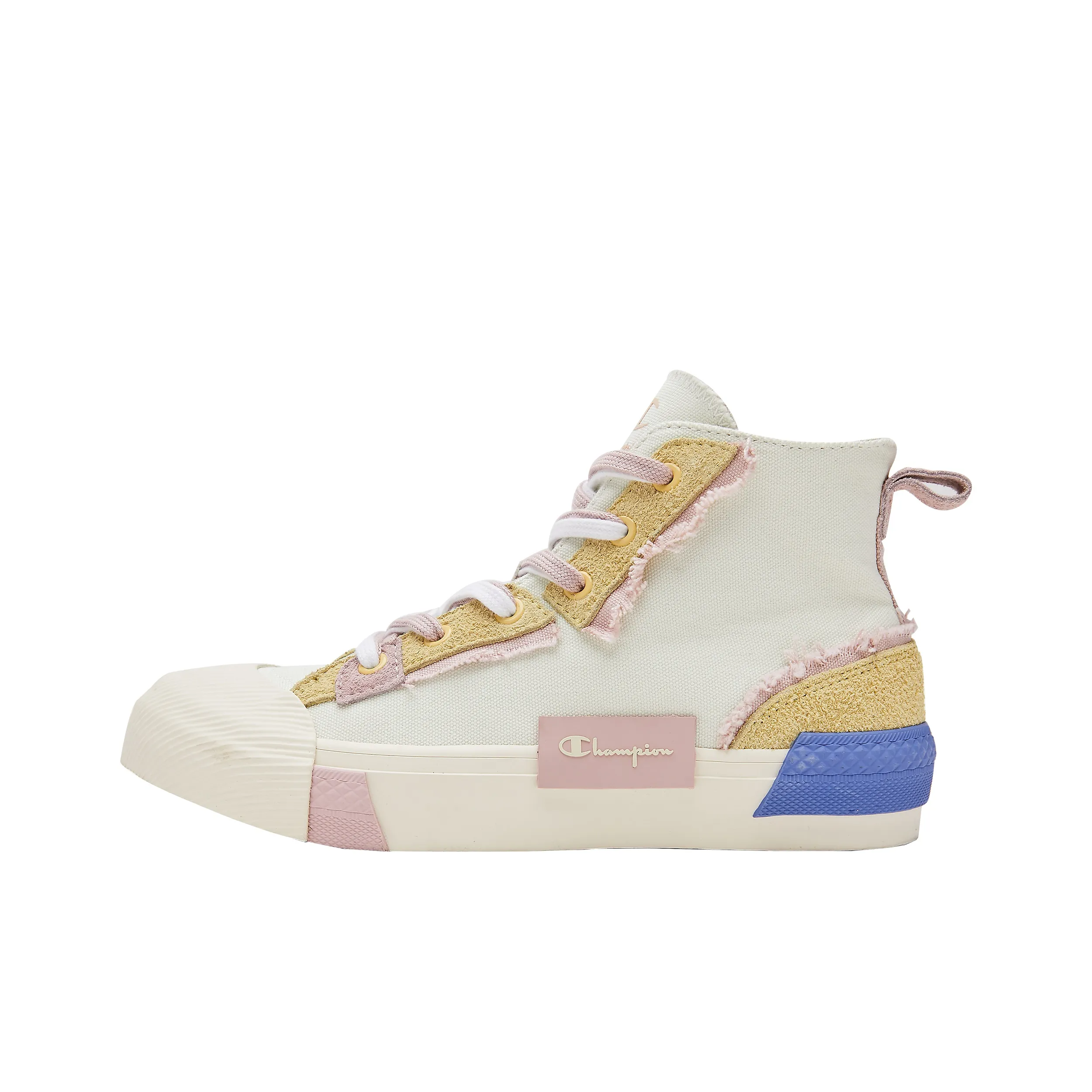 Champion Campus Canvas Shoes Women's High Top Light Spring Tea/Dark Ink