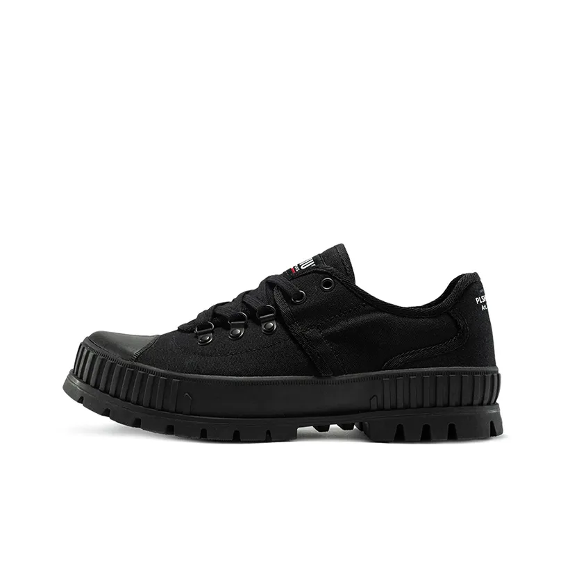 Palladium Canvas Shoes Unisex Low-Top Black