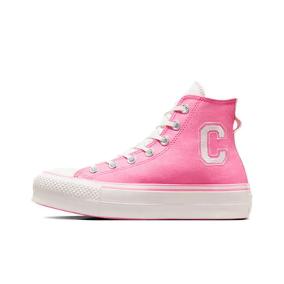 Converse Women's Chuck Taylor All Star Lift Platform Retro Varsity High 'Oops Pink'