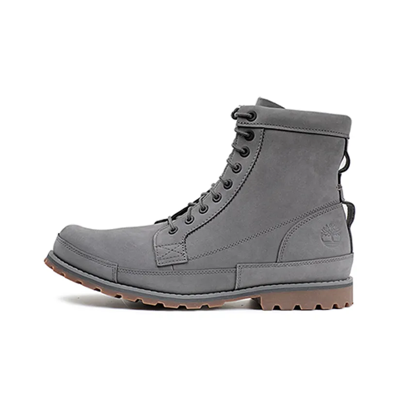 Timberland Earthkeeper Original Leather 6 Inch Wide Fit Boots 'Dark Grey Nubuck'
