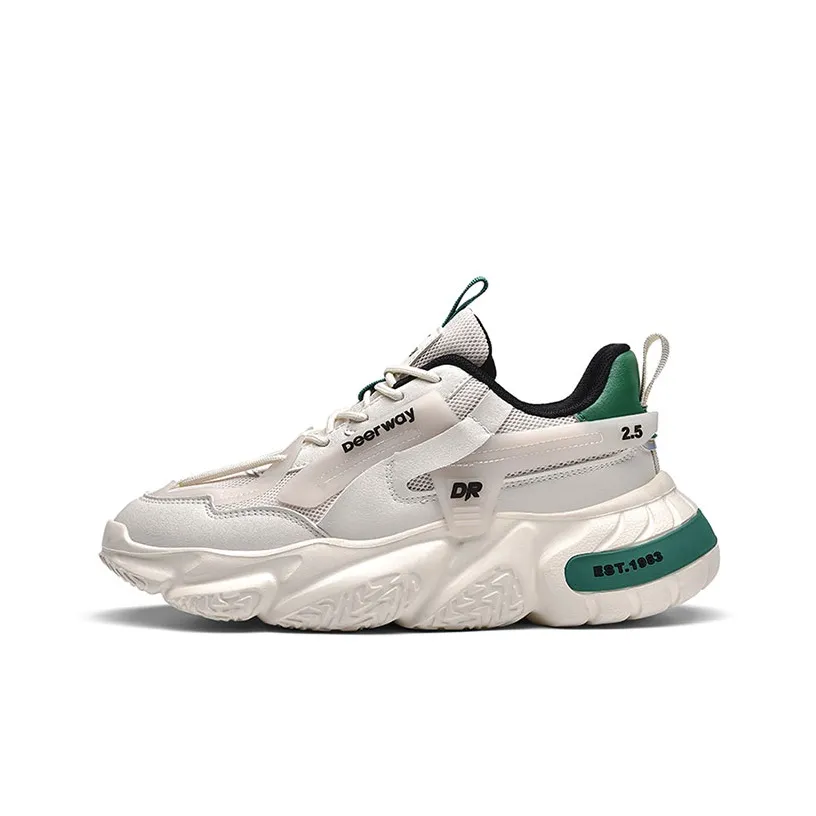 DEERWAY Низкий топ массивные кроссовки унисекс бежевый