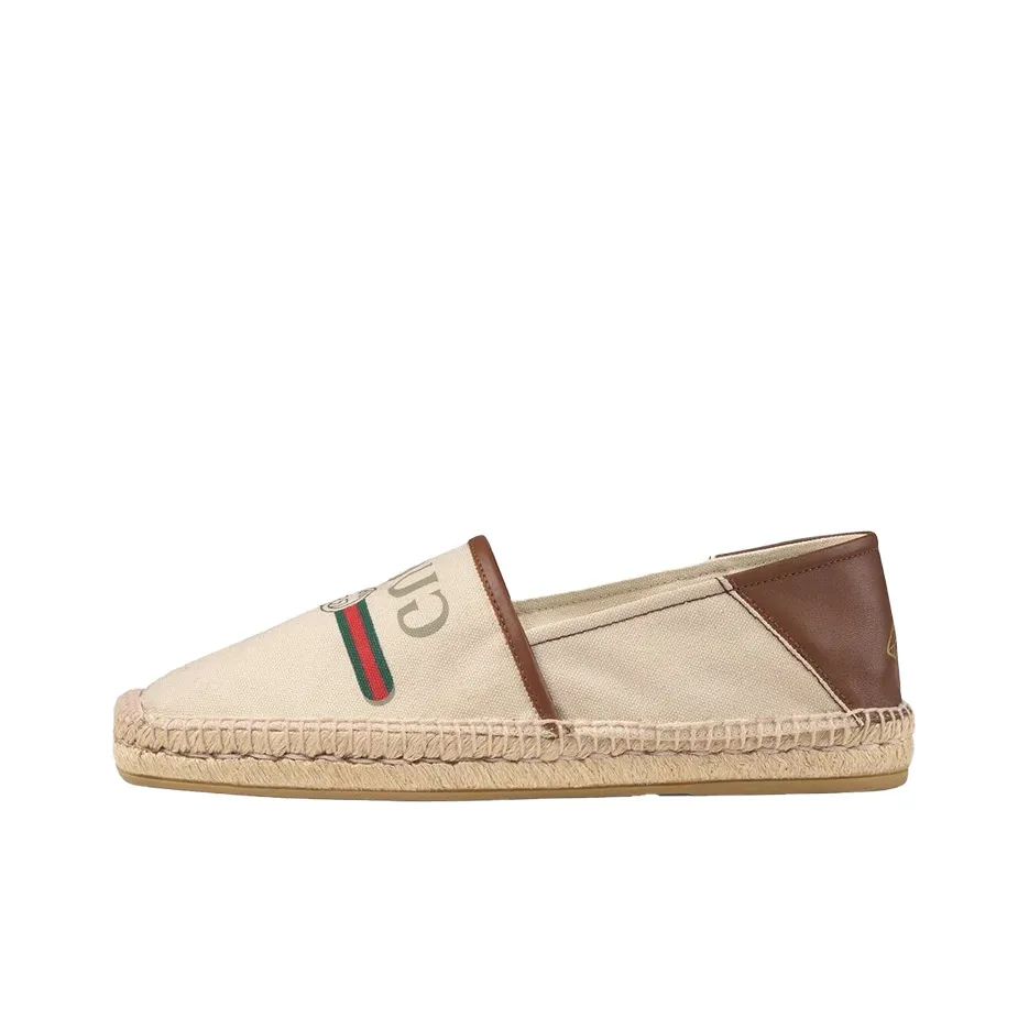 GUCCI Logo Espadrille 'Brown'