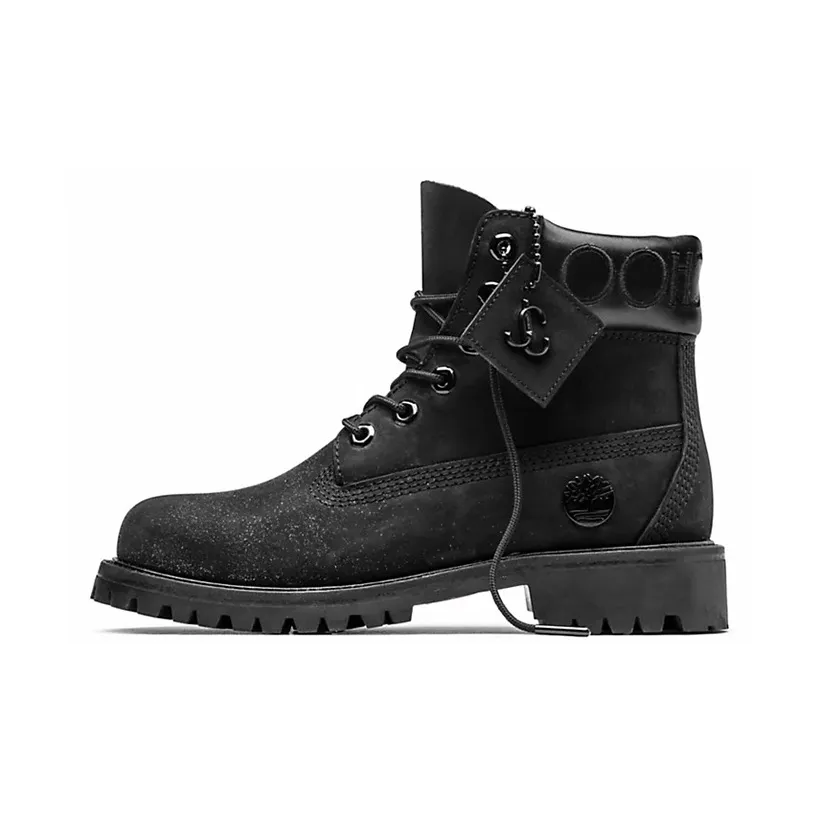 Timberland X Jimmy Choo 6 Inch Premium Boot 
Black Glitter
 Women
s