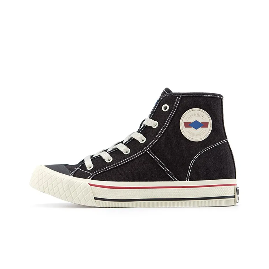 Палладий Palla Louvel противоскользящие устойчивые к истиранию дышащие высокие кеды унисекс черные