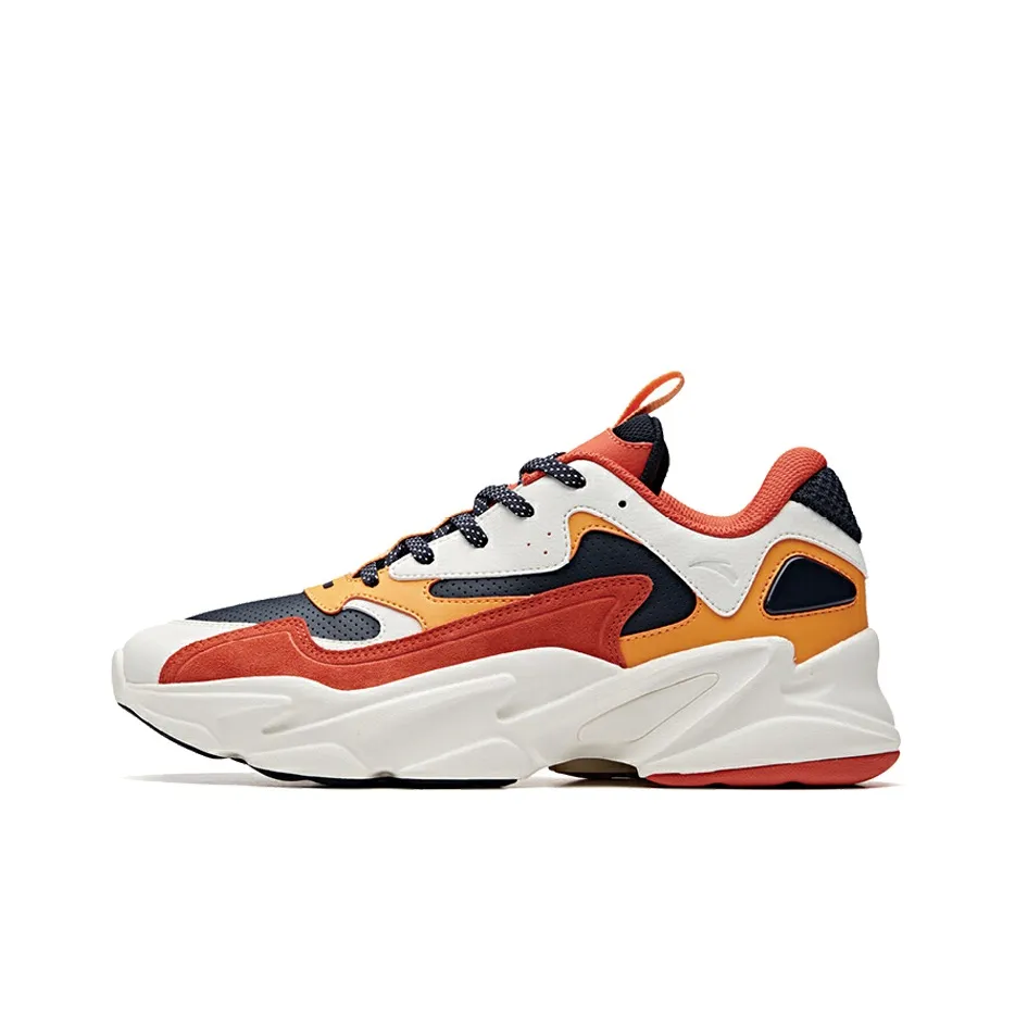 ANTA Life Collection Chunky Sneakers Men's Low top Orange White Black