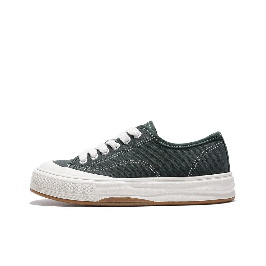 Feiyue Low Top Canvas Shoes Women's Dark Green Фэйюэ Низкие Кеды Женские Темно-Зеленые