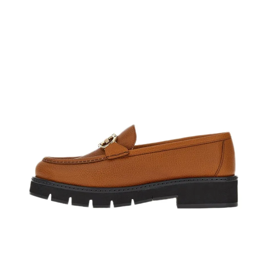 FERRAGAMO GANCINI Loafers Women's Brown