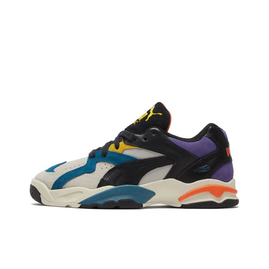 PUMA Performer Vtg Low Топ Толстая подошва Кроссовки Унисекс Серый Черный Синий