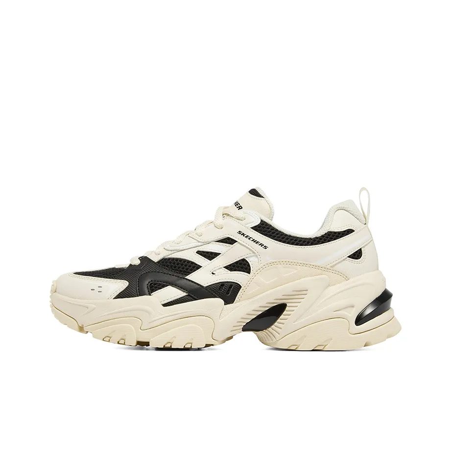 STAMINA x Skechers Stamina V2 Mecha Shoes 2 Low Топ Толстоподошвенные кроссовки Женские Бежево-черный