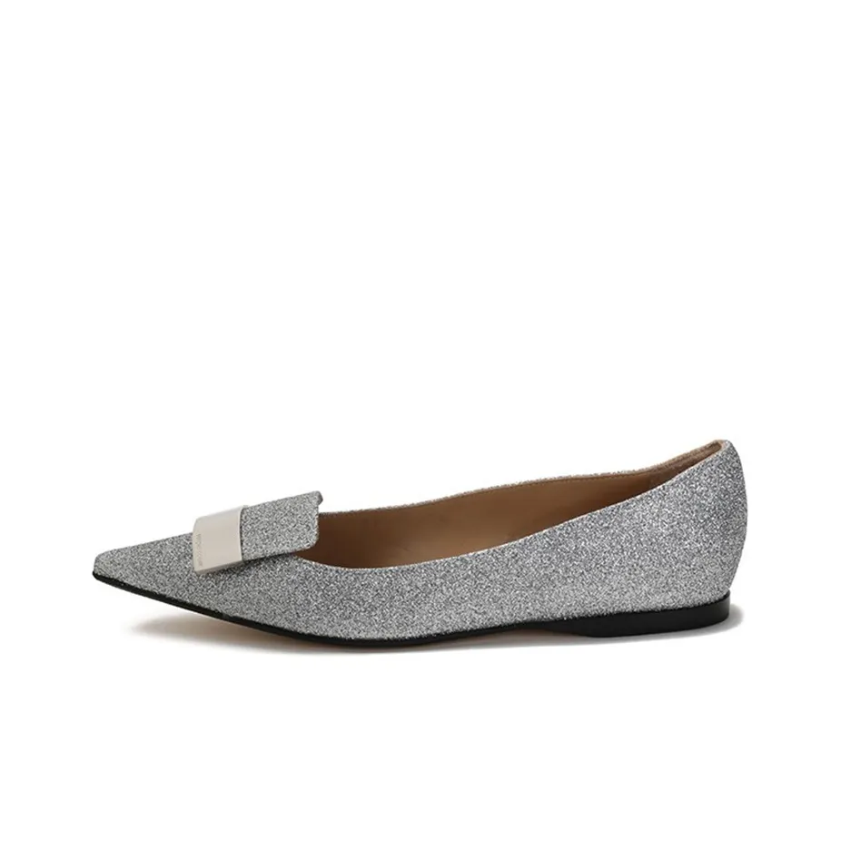 SERGIO ROSSI Casual Single Shoes Women's Silver