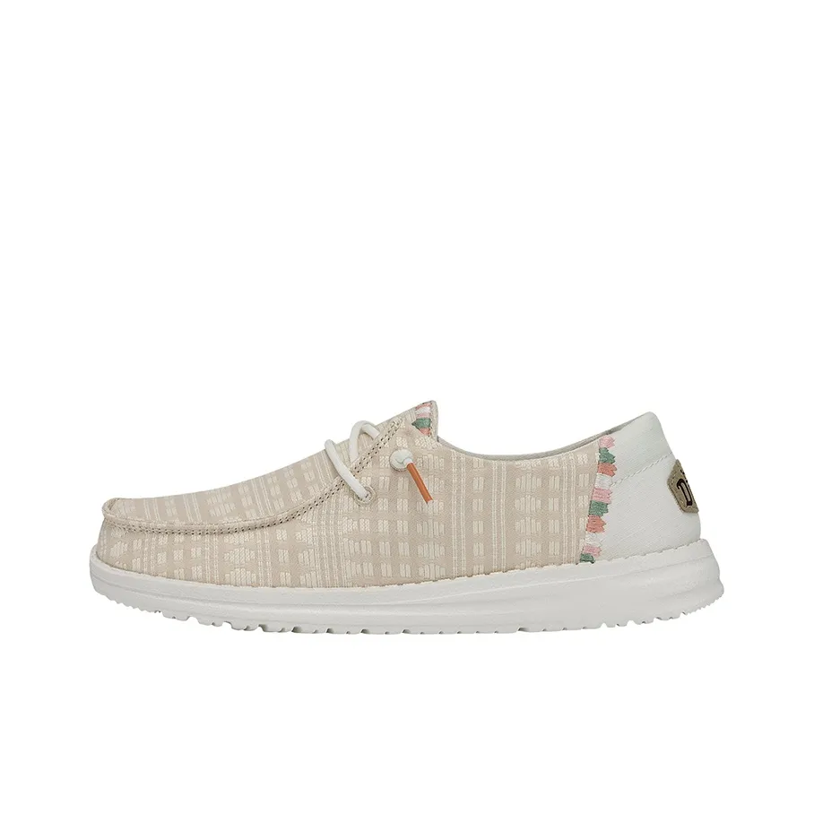 Heydude Casual Single Shoes Women's Embroidered Light Pink