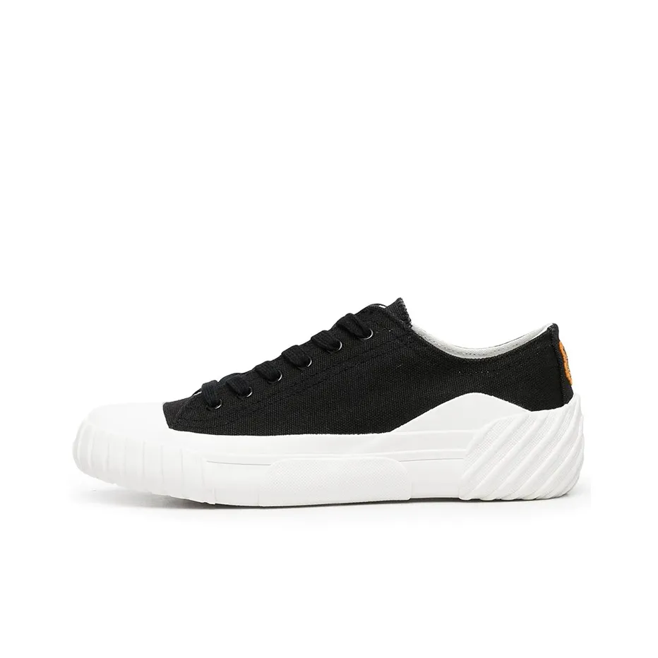 KENZO Tiger Crest Lightweight And Wear resistant Low Top Canvas Shoes Women's Black