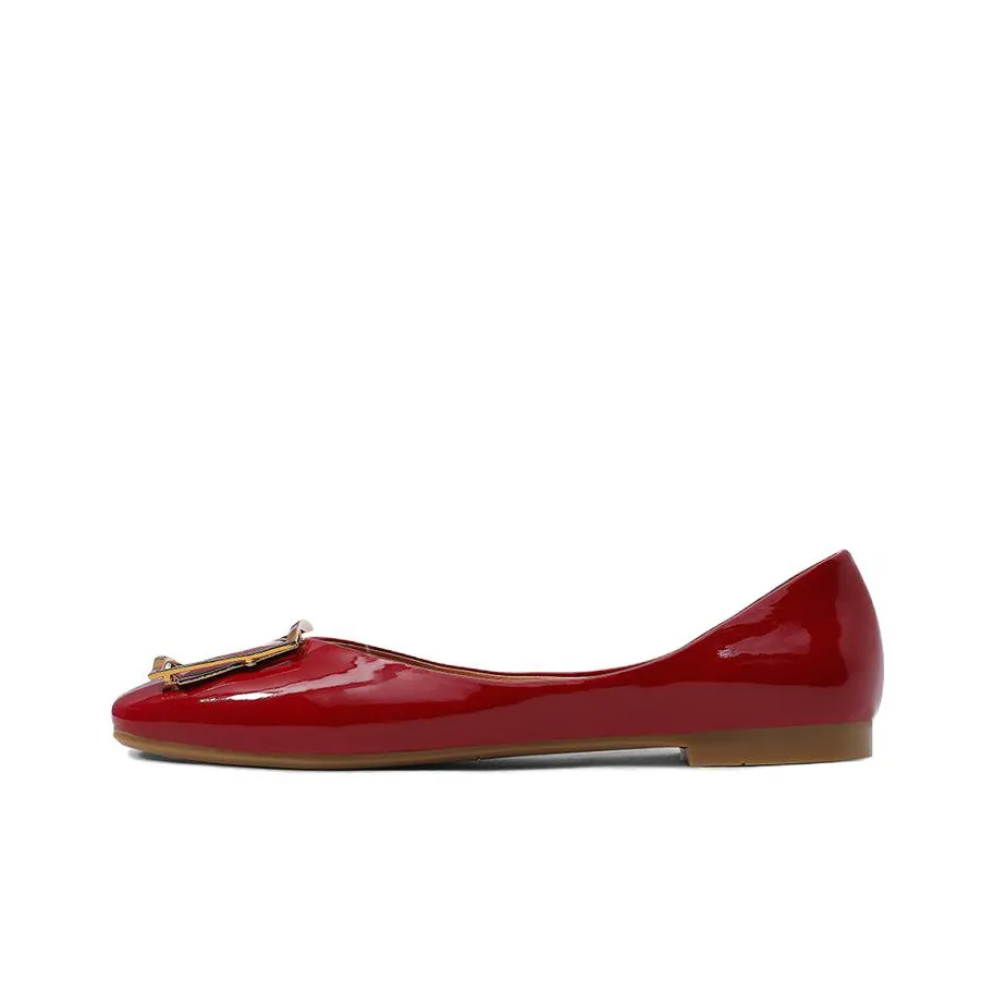 CAMEIDO Женские повседневные туфли, бургундский цвет, женские