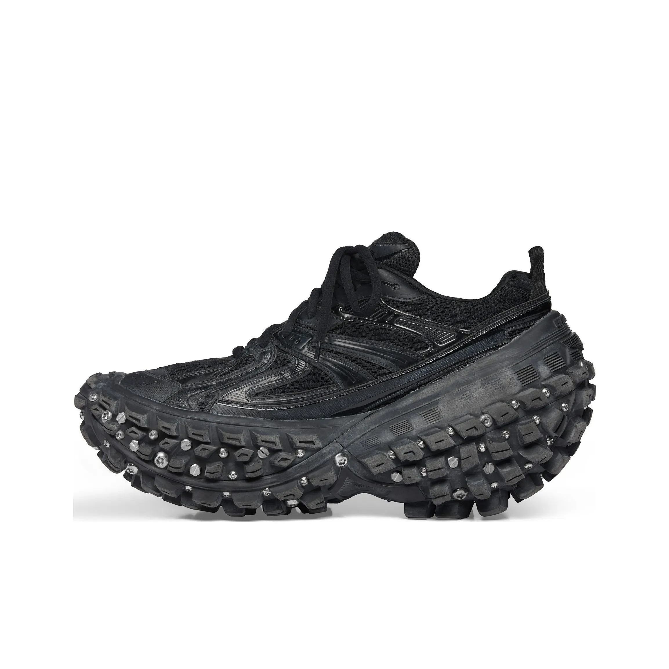 Balenciaga Bouncer Screw Sneakers 'Black Mesh And Nylon' Women's