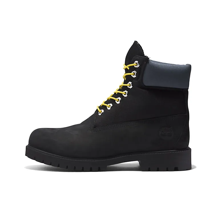 timberland Hiking Heritage 6 Inch Waterproof Boots 'Black Regenerative Leather'