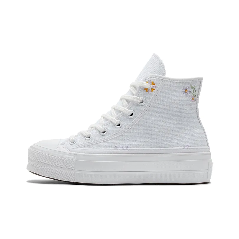 Converse Chuck Taylor All Star Lift Platform High 'Autumn Embroidery White' Women's