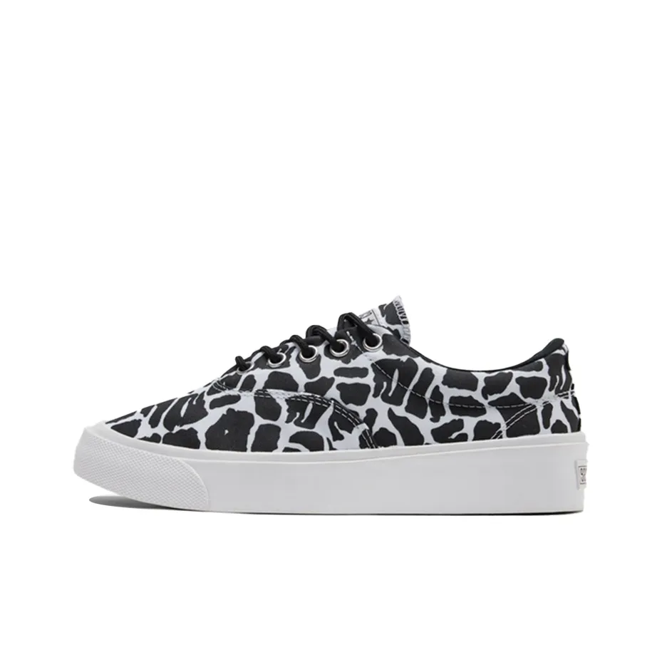 Converse Skidgrip Stylish Low Top Casual Canvas Shoes Black Gray Printing 'Black Gray'