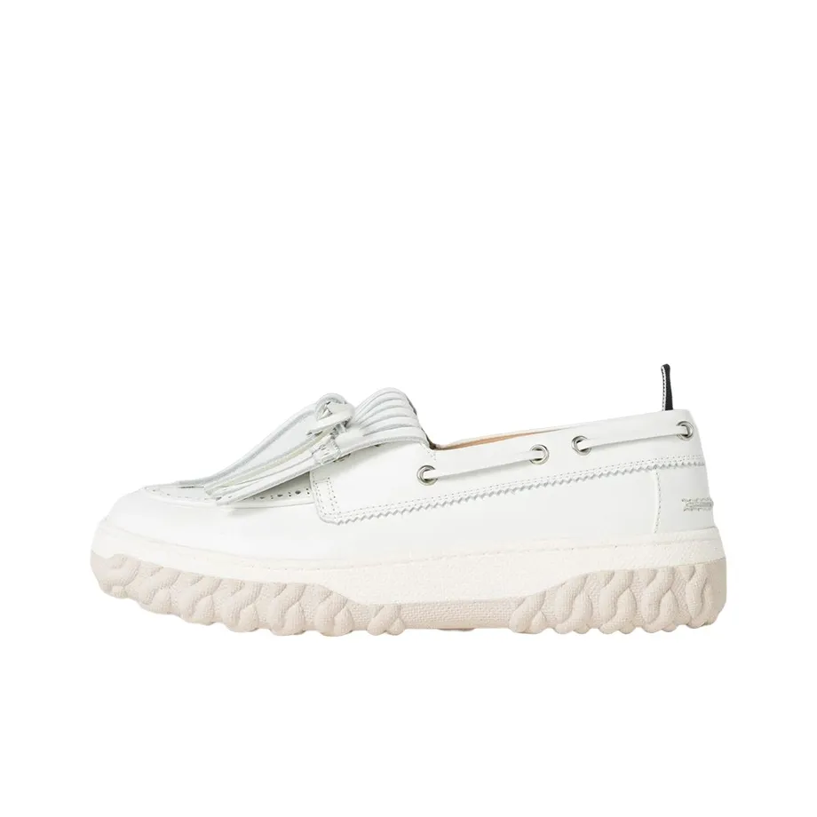 THOM BROWNE· Flat Shoes Women's White Brown