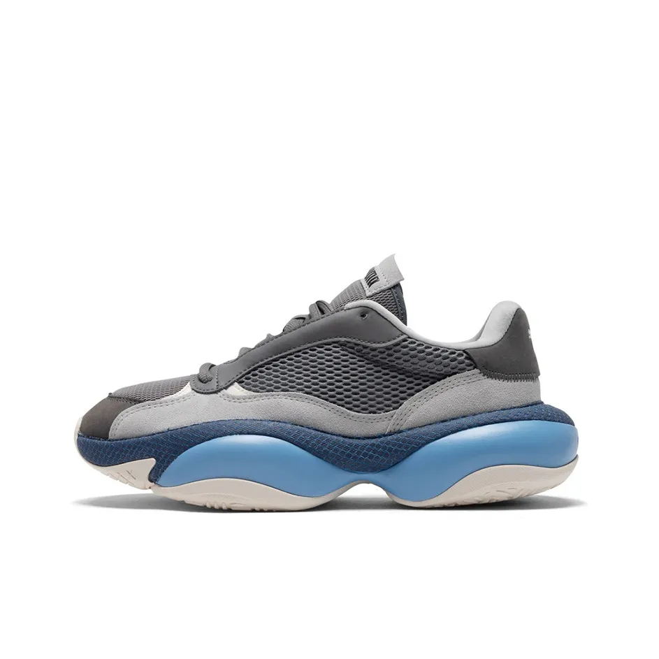 PUMA ALTERATION BLITZ Низкий Топ Толстая Подошва Кроссовки Унисекс Серый Синий