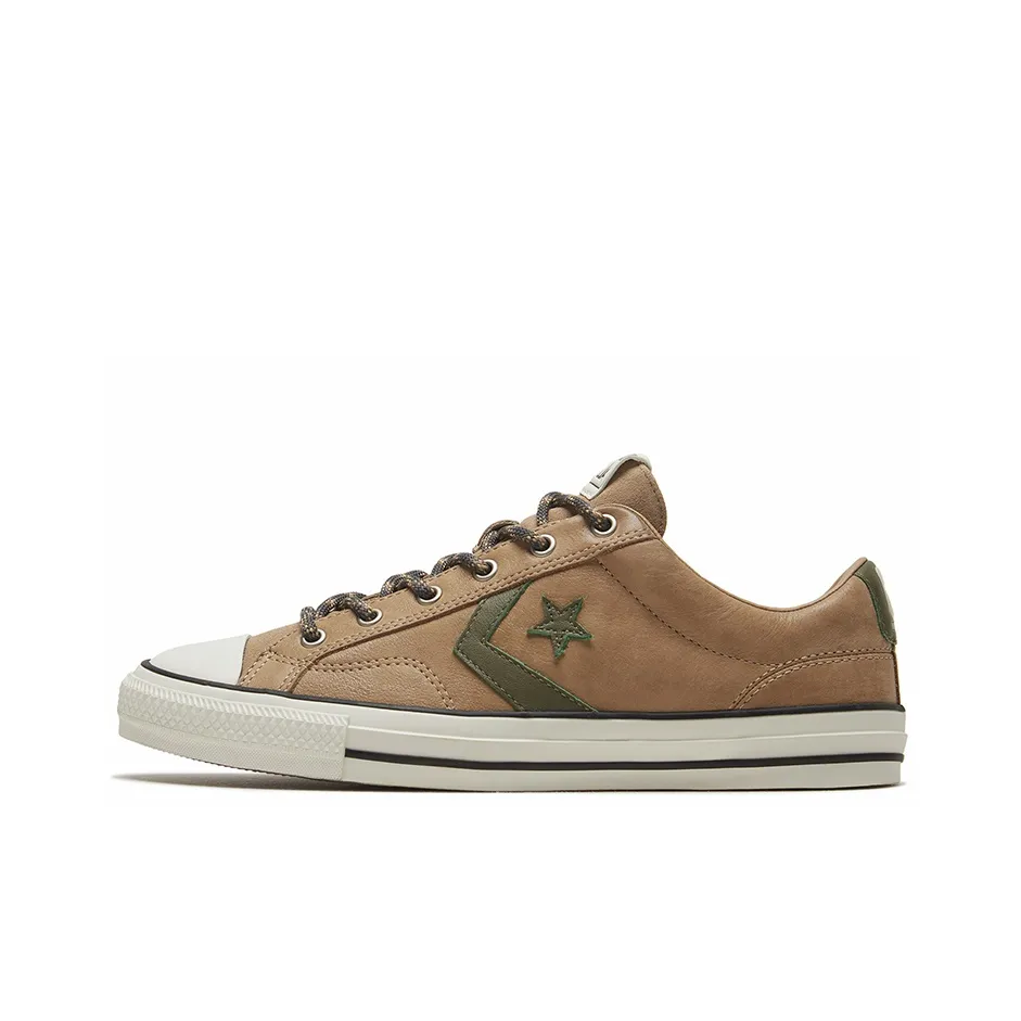 Converse Star Player 76 Low Top Canvas Shoes Unisex Umber Green Конверс Стар Плейер 76 Низкие Кеды Унисекс Умбра Зеленый