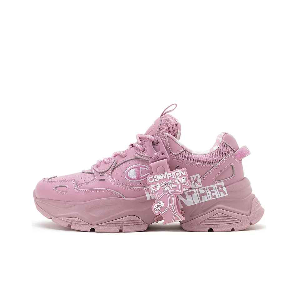 Pink Panther X Champion Chunky Sneakers Women's Low Top Pink