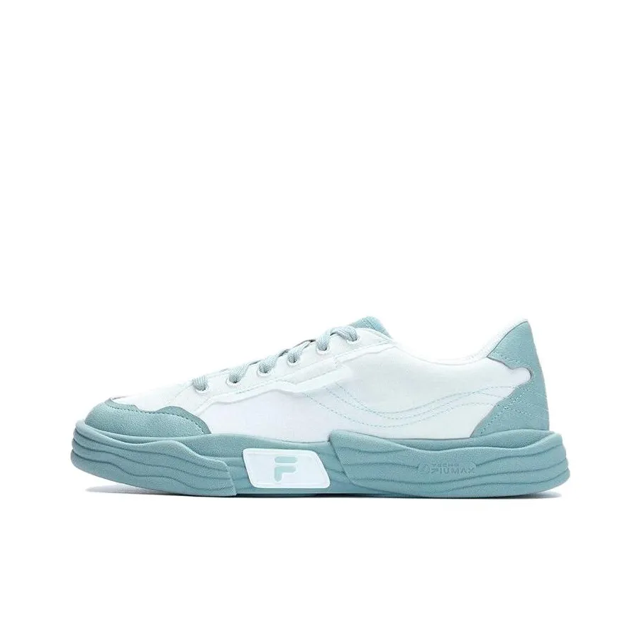 FILA FUSION POP 2 Износостойкий и Легкий Низкий Топ Кеды Женские Белые Синие