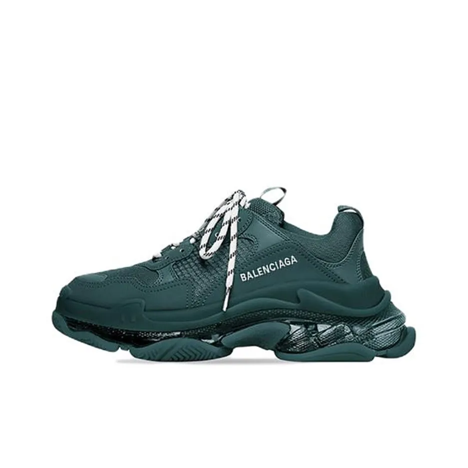 Balenciaga Triple S Clear Sole Full Dark Green