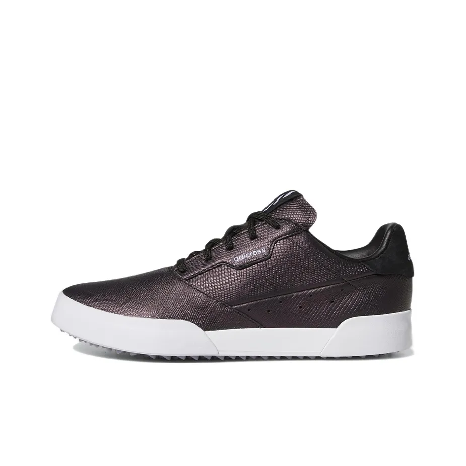 Adidas Adicross Retro Spikeless Golf Shoes 'Core Black Magic Lilac Cloud White' Women's