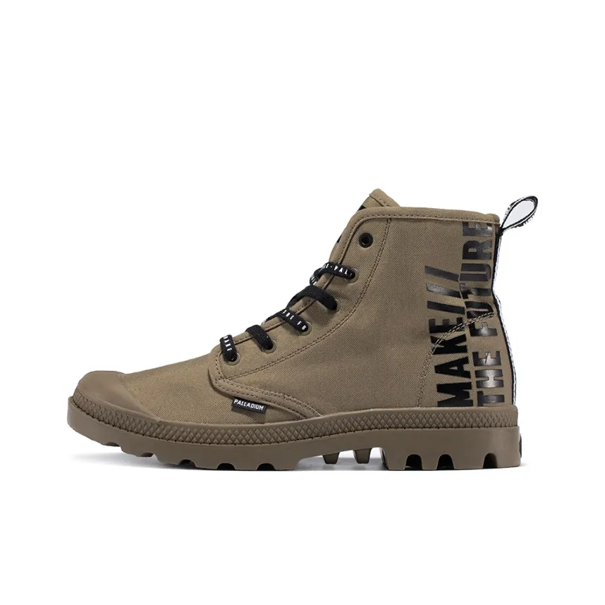 Palladium Pampa Hi Future Abrasion Resistant High Top Canvas Shoes Face Unisex Brown