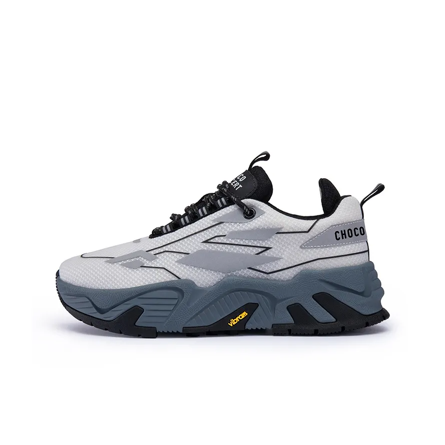 CHOCO CONCERT Low Top Chunky Sneakers Unisex Gray