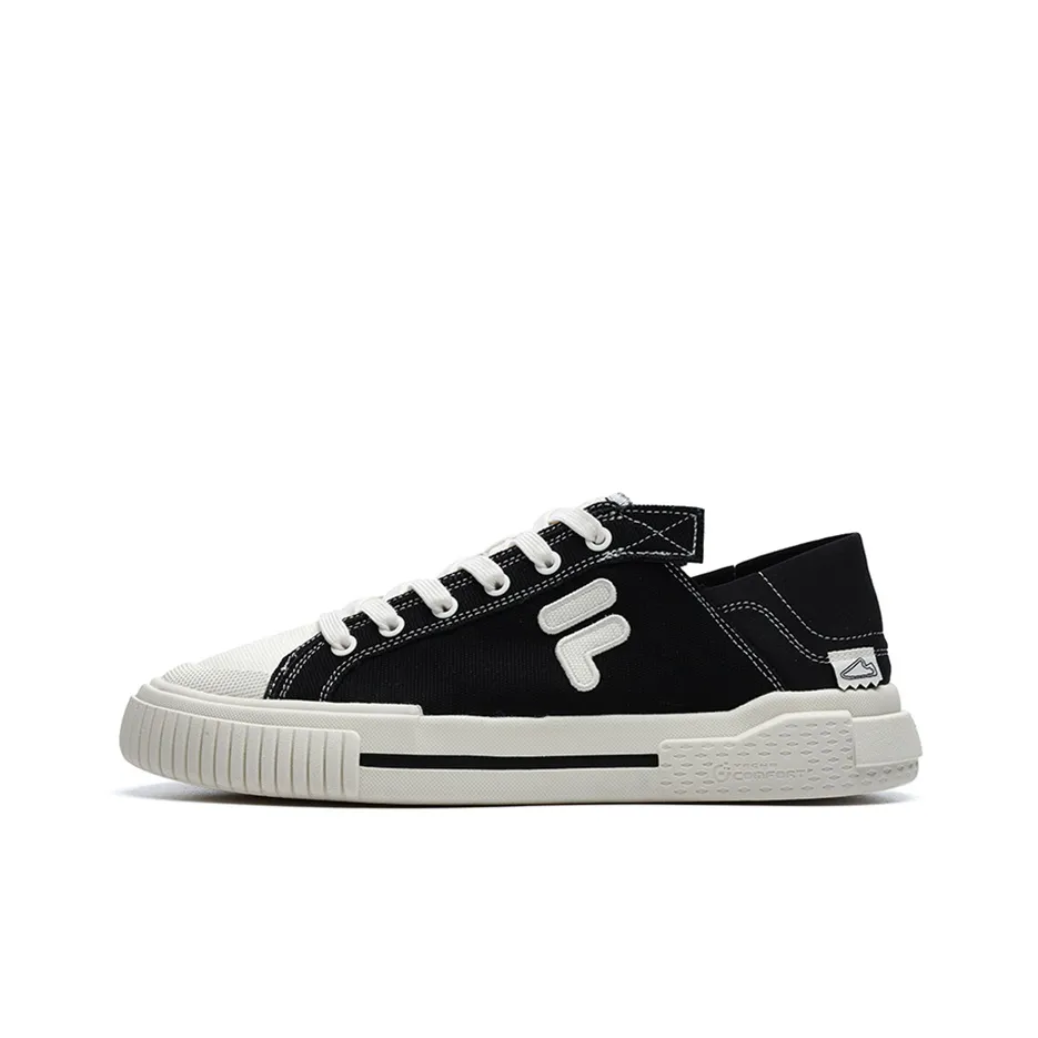 FILA FUSION Wallride D Low Топ Кеды Мужской Черный Молочный Белый