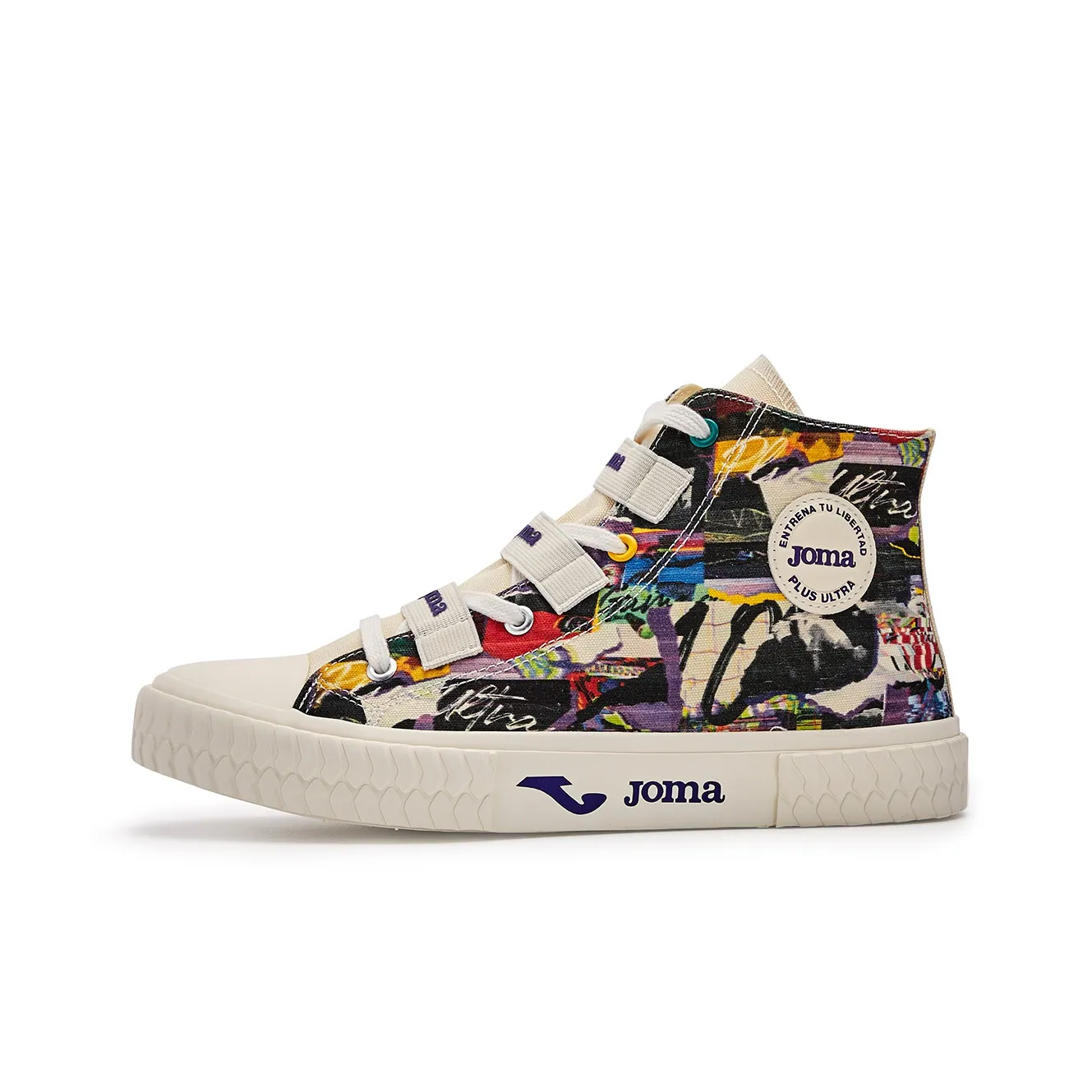 Joma Устойчивый к истиранию противоскользящий высокий топ кеды мужской лен белый