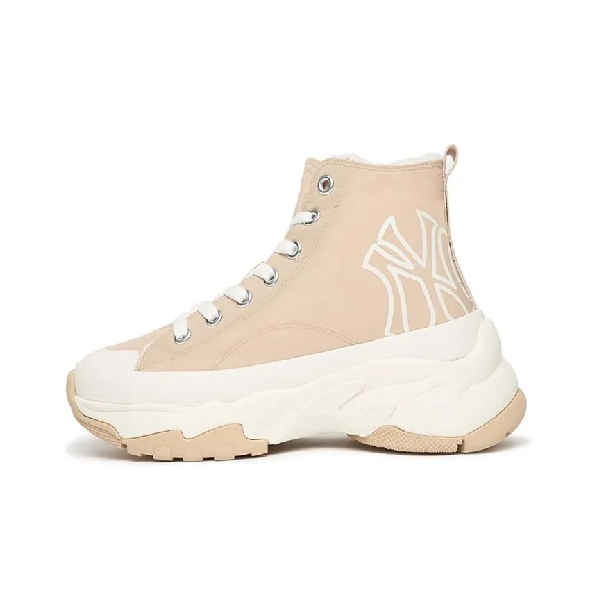 MLB Chunky High противоскользящие и устойчивые к истиранию высокие кеды унисекс бежевые