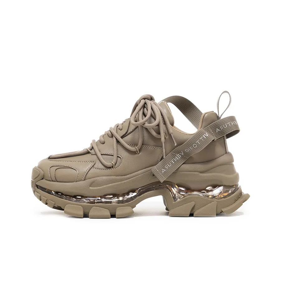 VITTORIO VENTURA Low Top Chunky Sneakers Women's Khaki