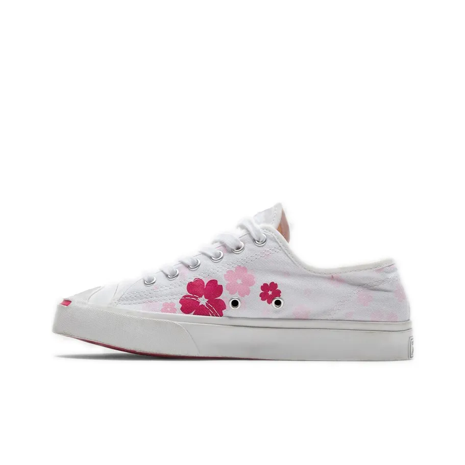 Конверс Jack Purcell Износостойкий Легкий Низкий Топ Кеды Унисекс Белый