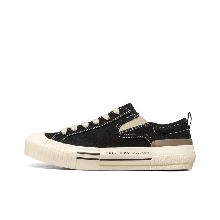 Skechers New Moon Canvas Shoes Women's Low-Top Black