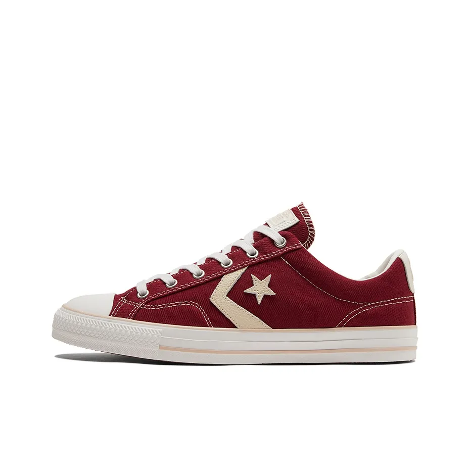 Converse Star Player Non Slip Wear Resistant Low Top Casual Canvas Shoes Red