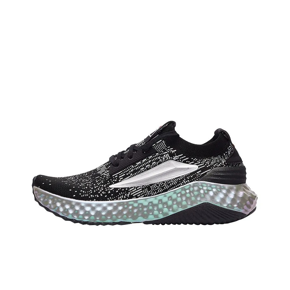 FILA Skyrunner KNIT Амортизация Дышащий And Широкий Низкий Топ Кроссовки с Толстой Подошвой Женские Черные