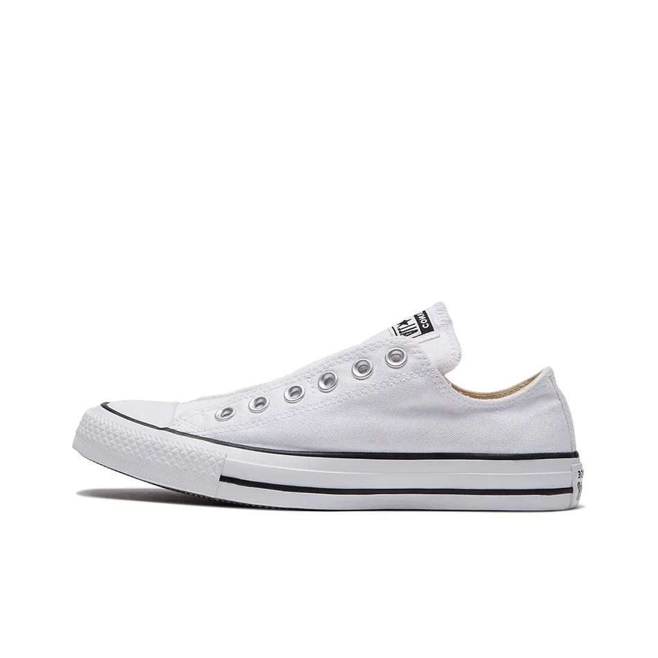 Converse Chuck Taylor All Star Slip On Легкий Низкий Топ Кеды Унисекс Чисто Белый