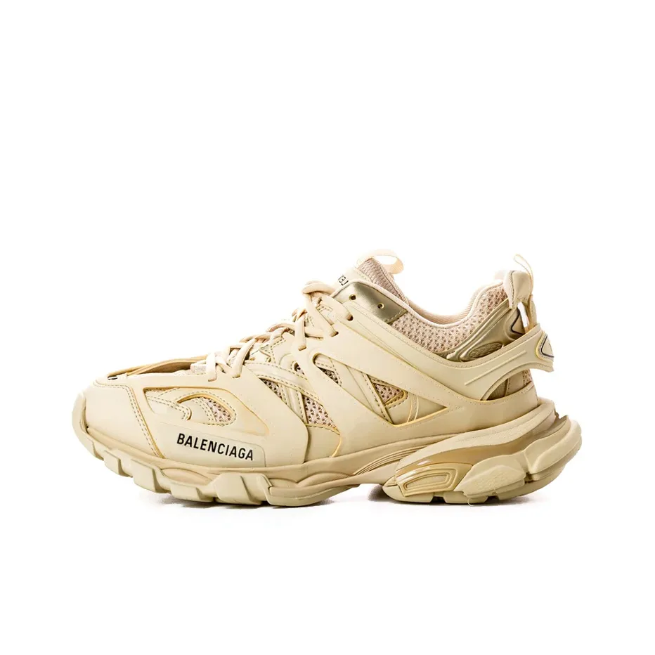 Balenciaga Track Beige Metallic Gold