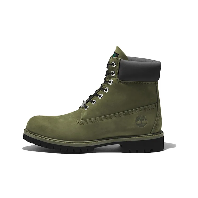 Timberland 6 Inch Premium Waterproof Boots 'Green Nubuck'