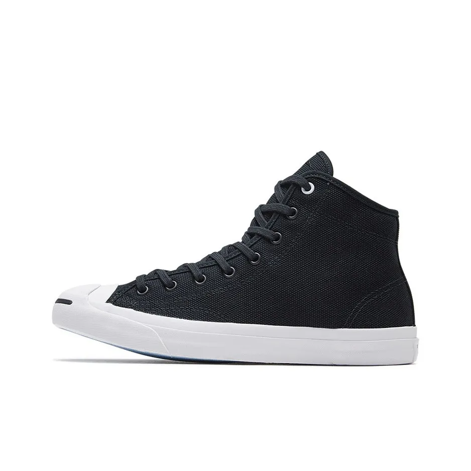 Конверс Jack Purcell High Top Кеды Унисекс Черный Белый