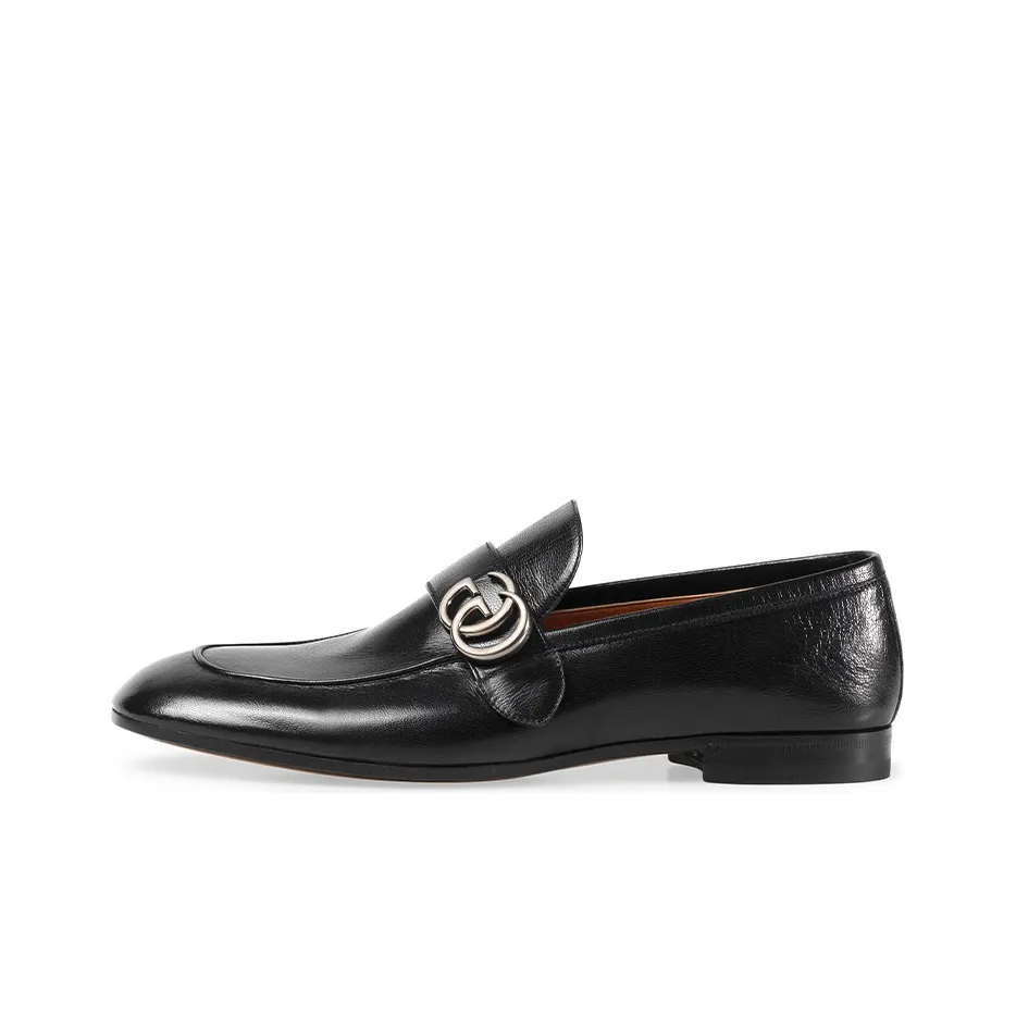 GUCCI GG Leather Loafers