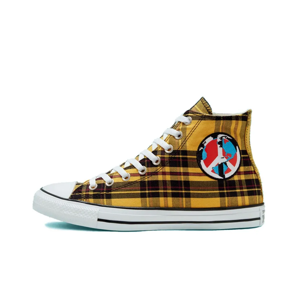 Converse Chuck Taylor All Star High 'Plaid Pack   World Peace'
