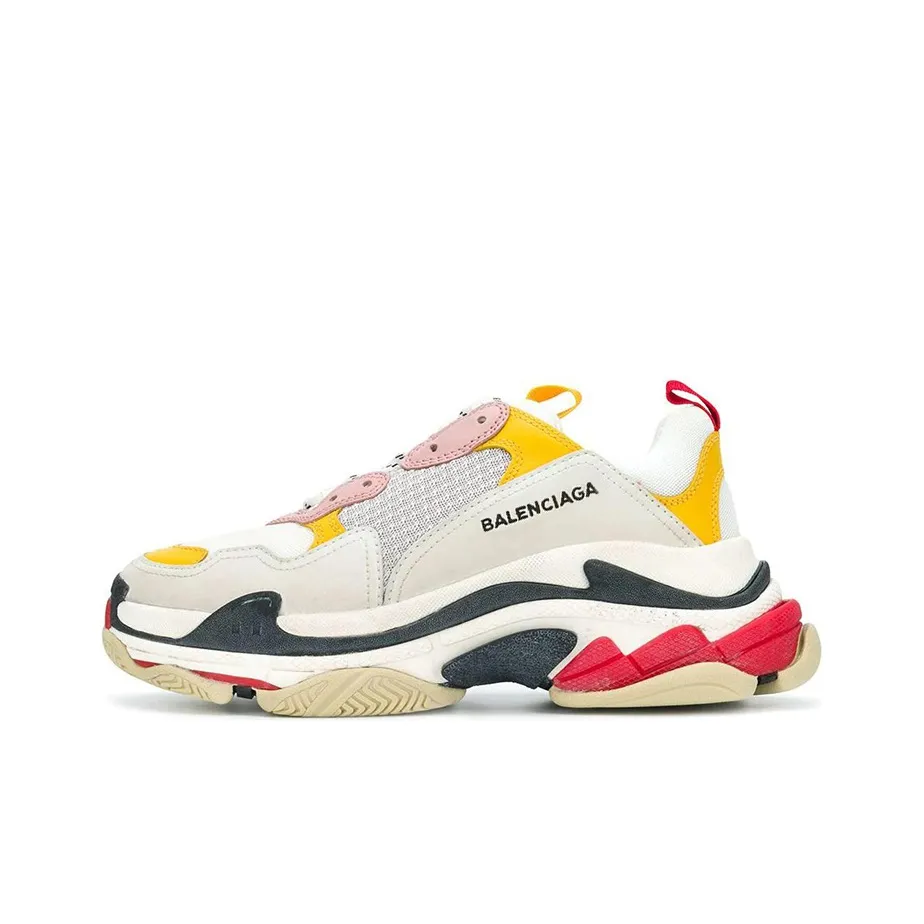 Balenciaga Triple S Sneakers 'White Yellow' Women's