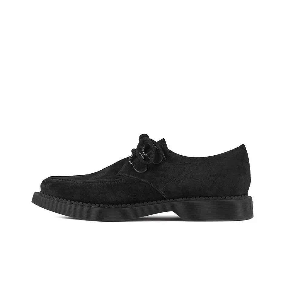 SAINT LAURENT Almond Toe Teddy Lace-Up Shoes