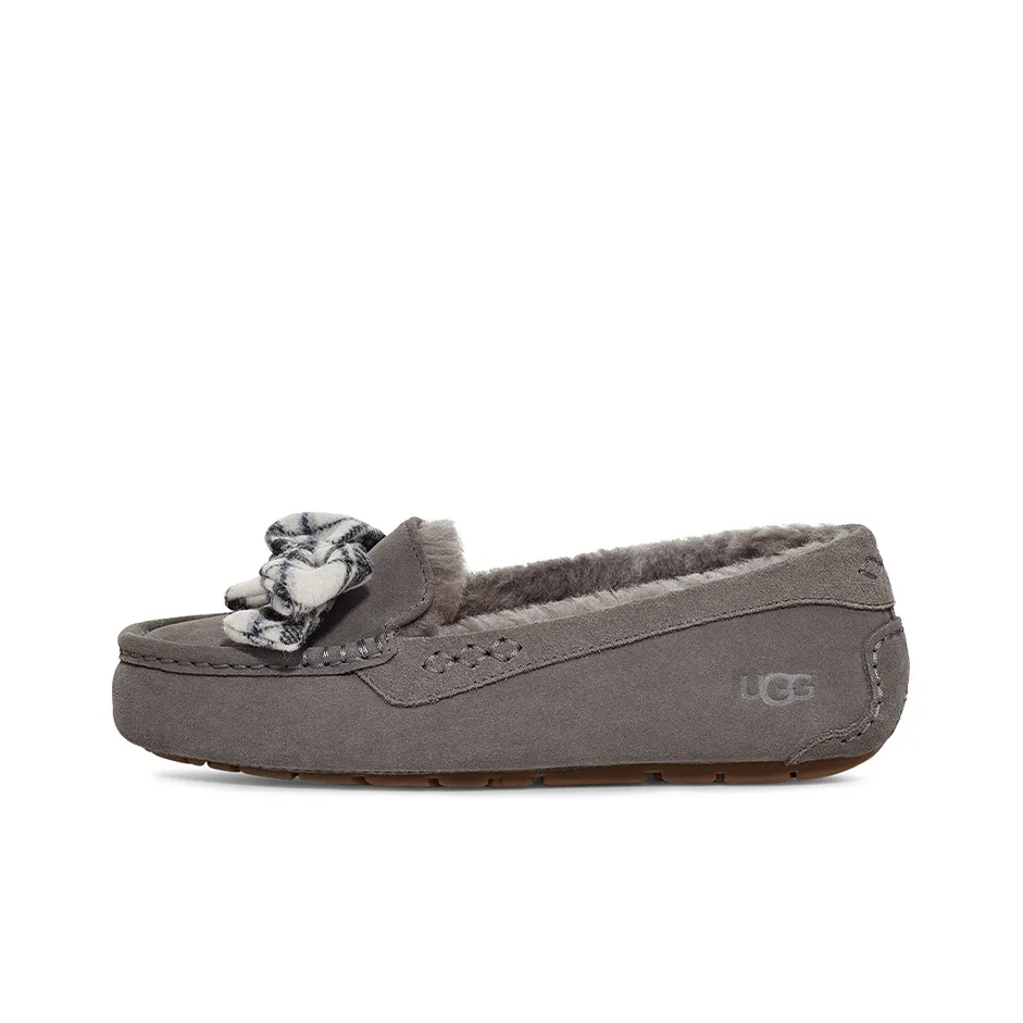 UGG Ansley Plaid Bow 'Charcoal' Women's