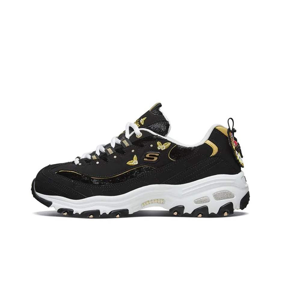 Skechers D'LITES 1.0 D'LITES 1.0 Low Top Chunky Sneakers Women's Gold Black