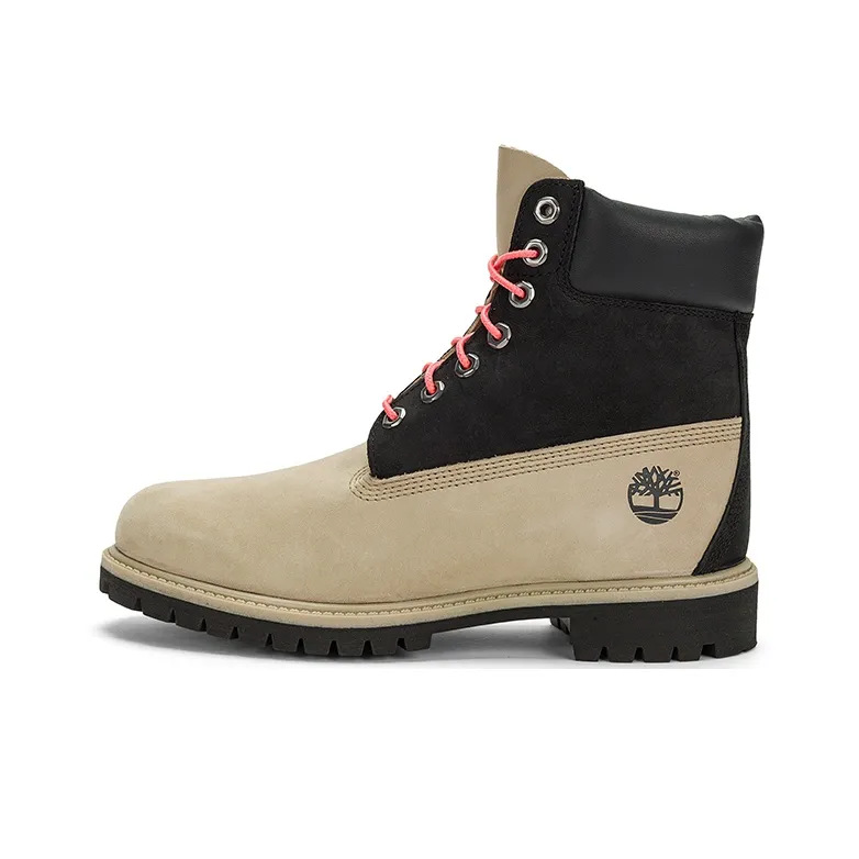 Timberland Premium 6 Inch Waterproof Boots 
Black Regenerative Leather Brown
