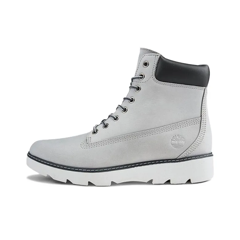 Timberland Keeley Field 6 Inch Wide Fit Boots 'Light Grey' Women's